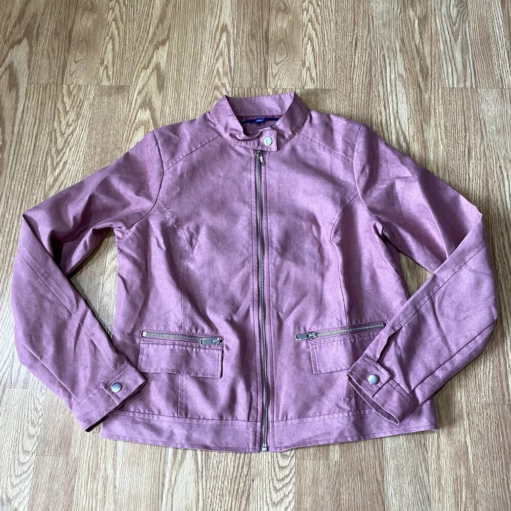 Apt 9 Full Zip Jacket Pink Small